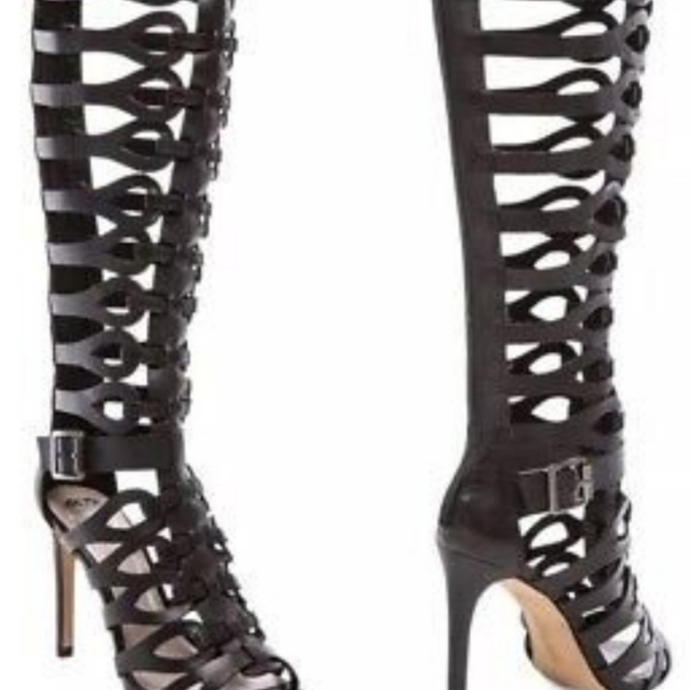 Vince Camuto Black Strappy Heels